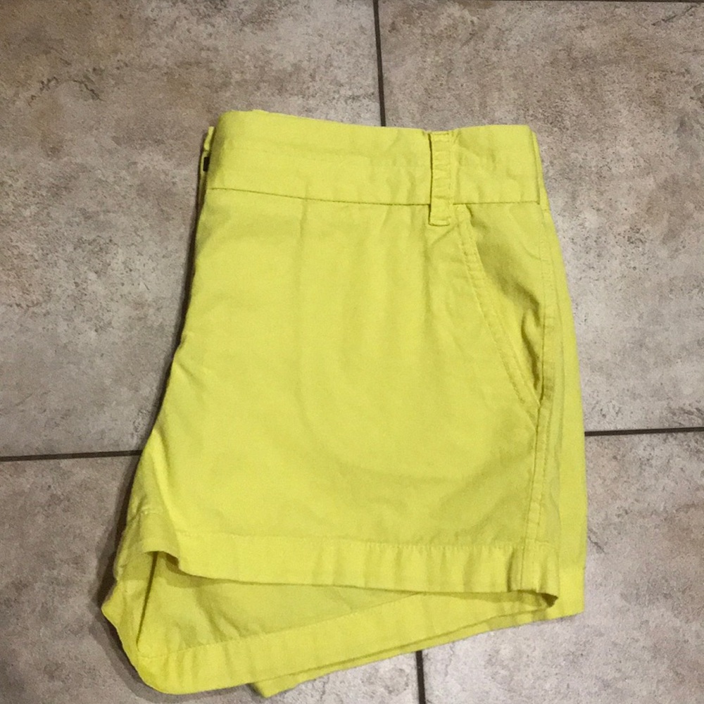 J Crew Broken in Chino Yellow Shorts 8